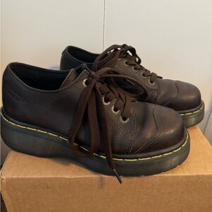 Doc Martens 8651 Brown Oxford Platforms
